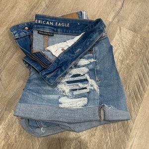 American Eagle Midi Stretch Shorts